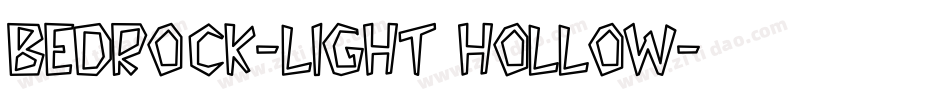 Bedrock-Light Hollow字体转换